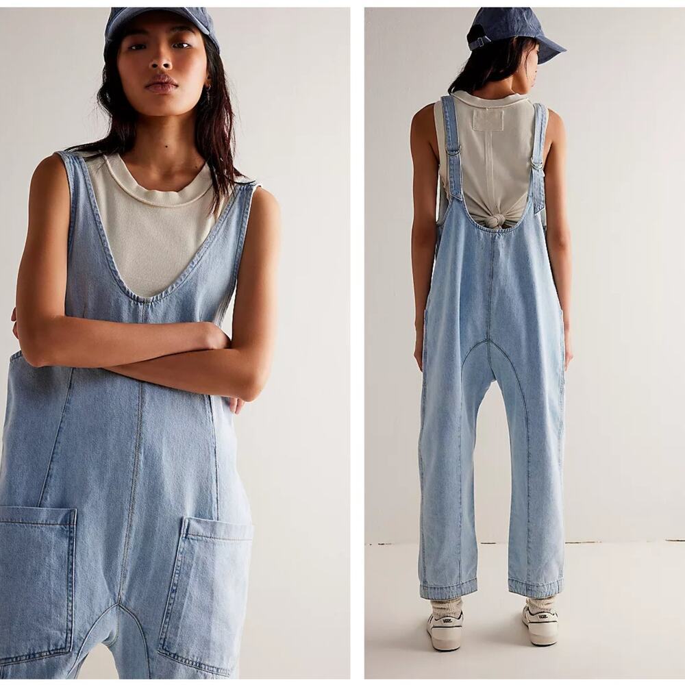 Free People We The Free High Roller Jumpsuit - small - Picture 2 of 8
